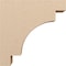 Ekena Millwork 6"W x 24"D x 24"H Thin Mediterranean Rough Cedar Woodgrain TimberThane Corbel, Primed Tan CORUR06X24X24MEDRCPR - alternate 3